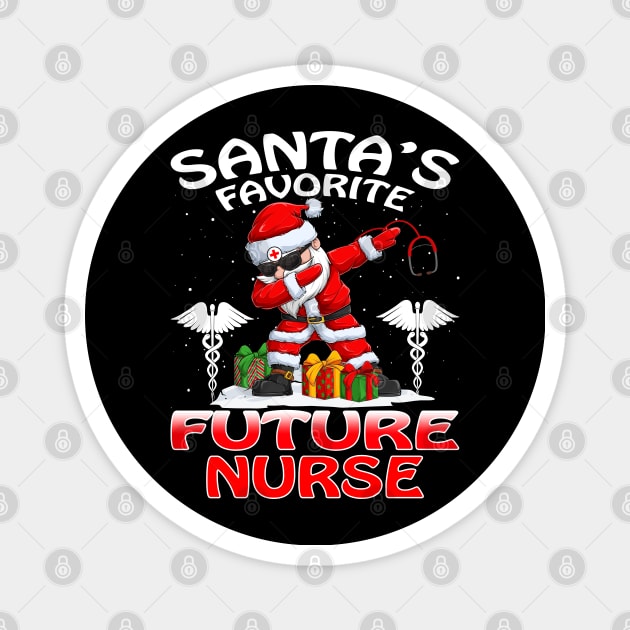 Santas Favorite Future Nurse Christmas T Shirt Magnet by intelus